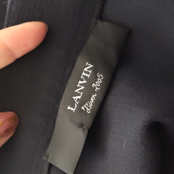 LANVIN Elegant Navy Pencil Skirt Size EU 40/ US Medium - Picture 4 of 7